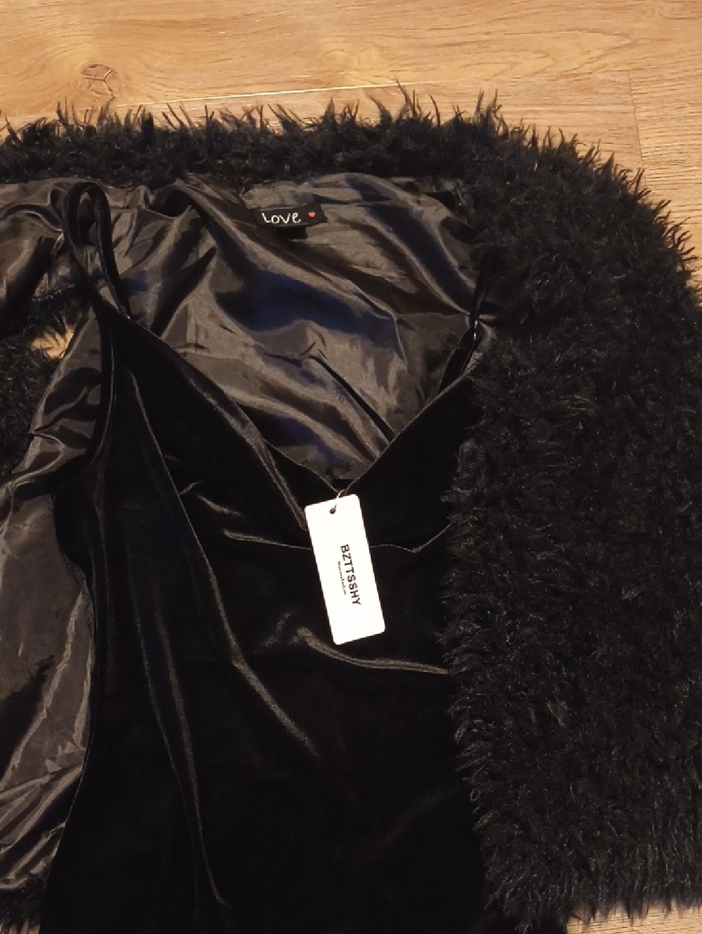 Love Black Teddy Faux Fur Jacket - Plush Women's Coat